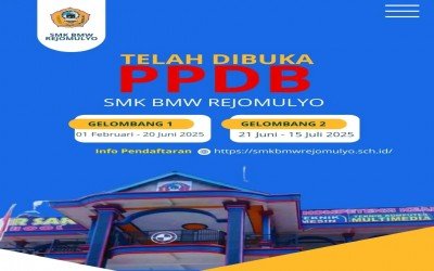 TELAH DI BUKA PPDB SMK BMW REJOMULYO